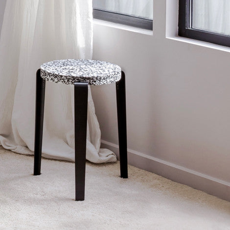 Tabouret LOU - plastique recyclé Macchiato