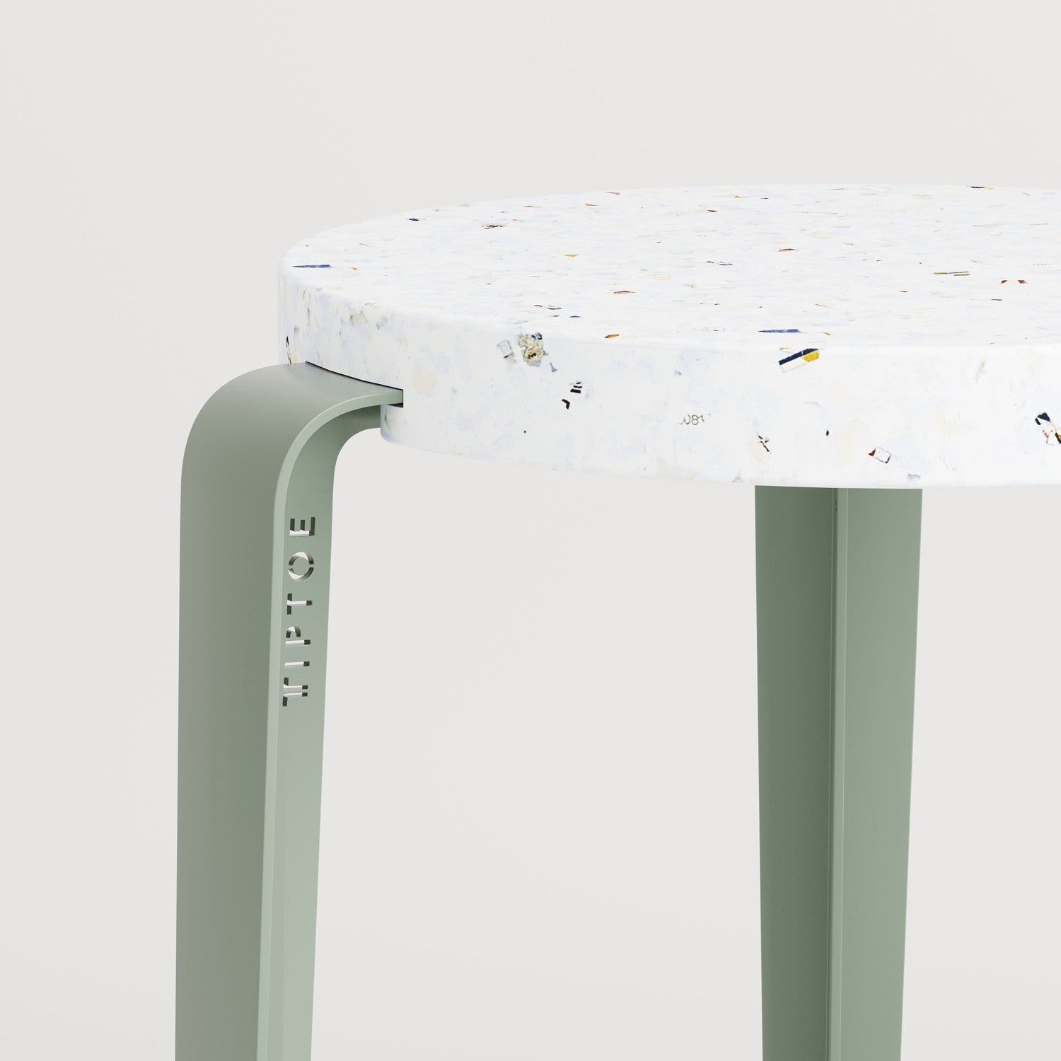 Tabouret LOU - plastique recyclé Venezia